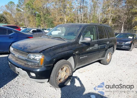 2003 Chevrolet Trailblazer Lt из США, поврежденный, VIN 1GNDS13S032380018